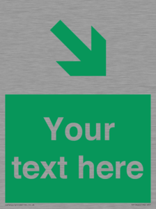 Custom Safe condition: Green Down right arrow